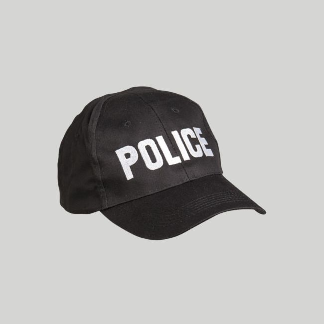 Geborduurd baseball-pet POLICE - Zwart - Mil-Tec