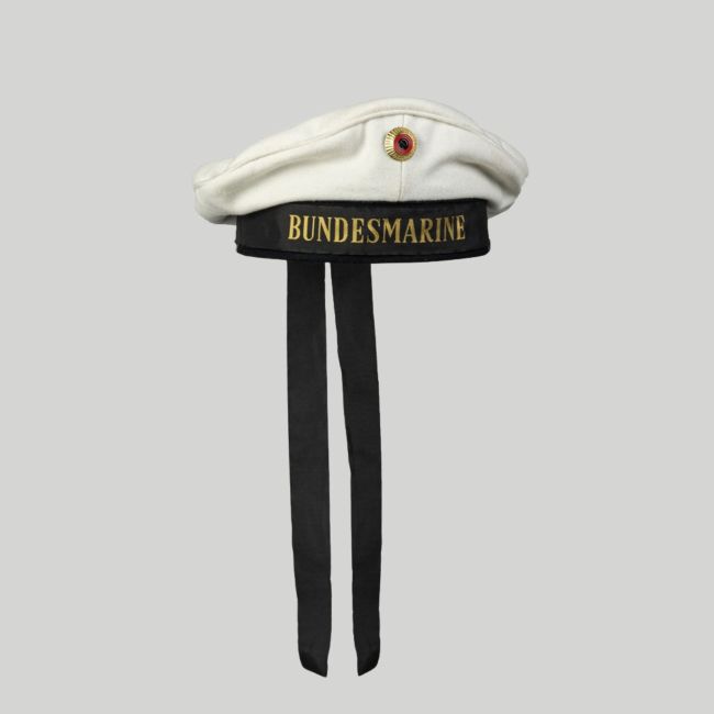 Casquette de marine avec ruban BW - Blanc - Mil-Tec