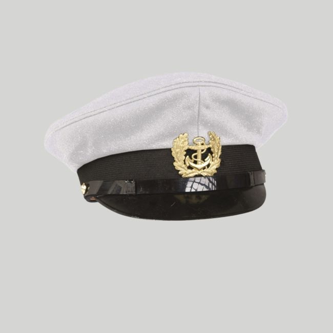 Gorra de marinero BW con insignia - Blanco - Mil-Tec