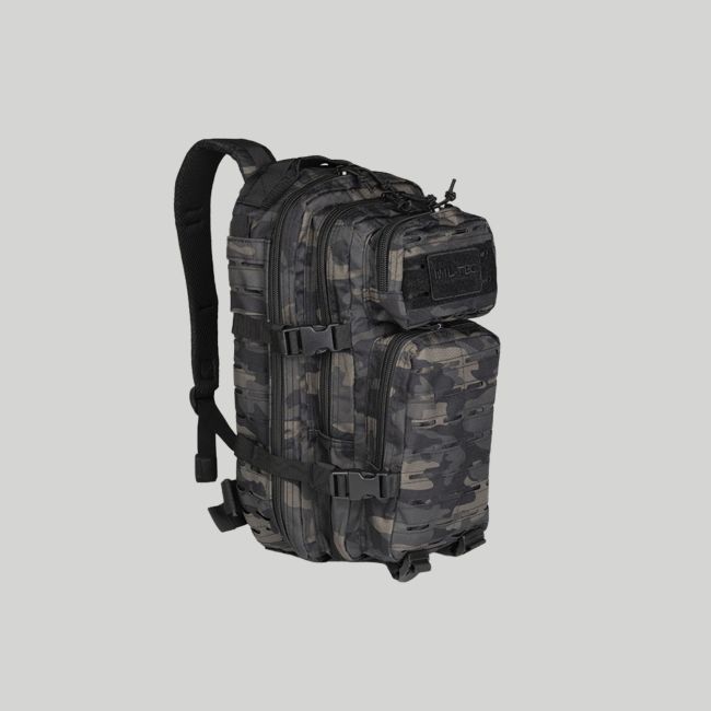 Mochila US Assault 20L Laser Cut - Dark Camo - Mil-Tec