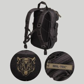 Mochila US Assault infantil 14L - Preta - Mil-Tec