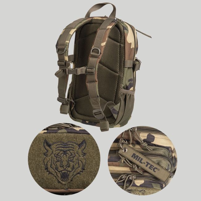 Rugzak US Assault kind 14L - Woodland - Mil-Tec