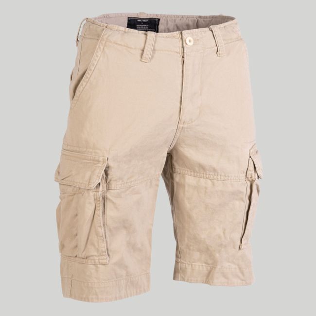 Calção Vintage desbotado - Khaki - Mil-Tec