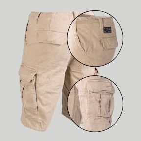 Short Vintage gewassen - Khaki - Mil-Tec
