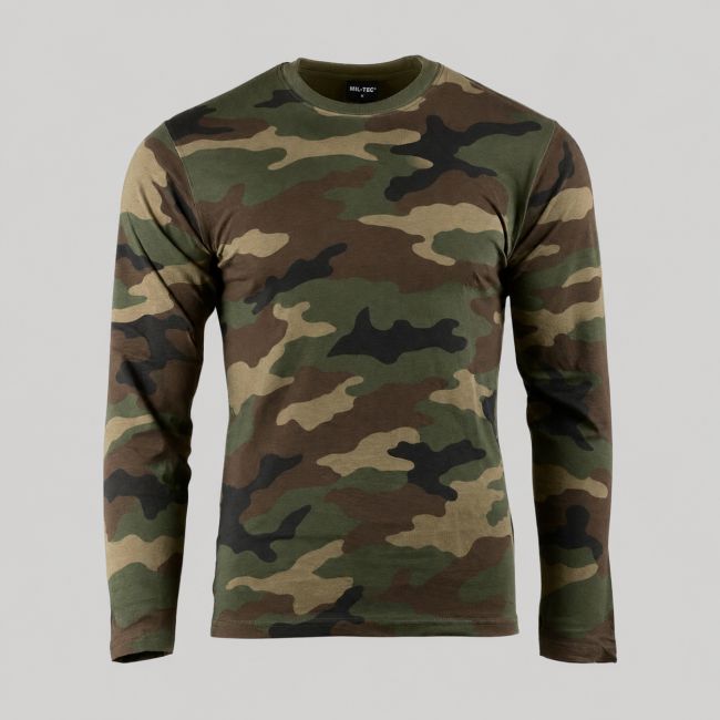 Camiseta de manga larga - Woodland - Mil-Tec