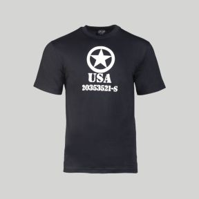 T-shirt Allied Star - Noir - Mil-Tec