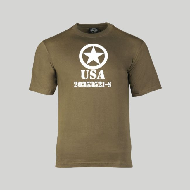 T-shirt Allied Star - Vert Olive - Mil-Tec