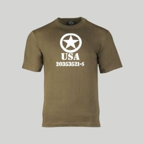 T-shirt Allied Star - Olijfgroen - Mil-Tec