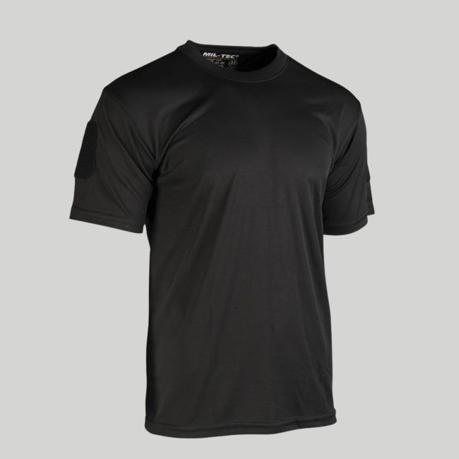 T-shirt tactique Quick Dry - Noir - Mil-Tec