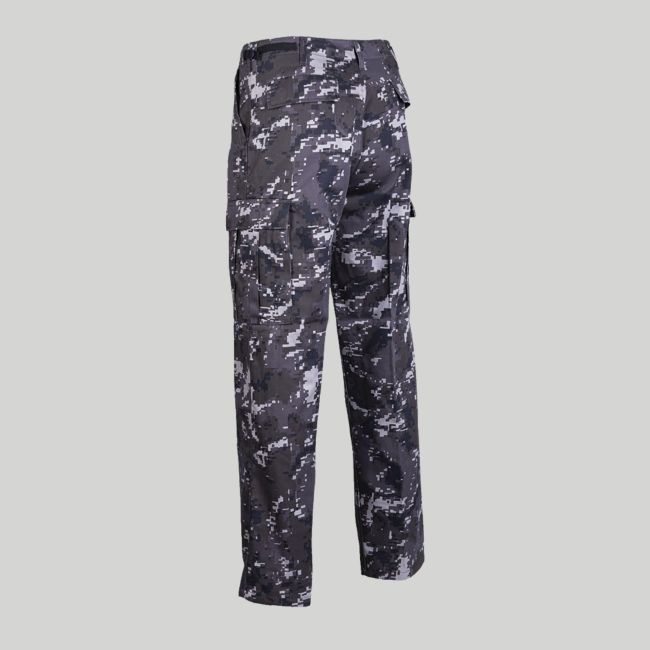 Spodnie BDU US Ranger - Czarne Moro Cyfrowe - Mil-Tec