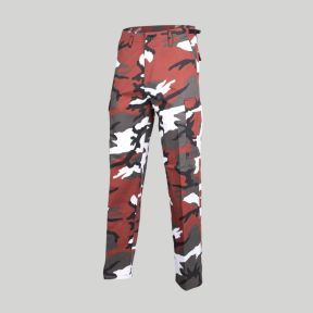 BDU US Ranger broek - Rood Camo - Mil-Tec