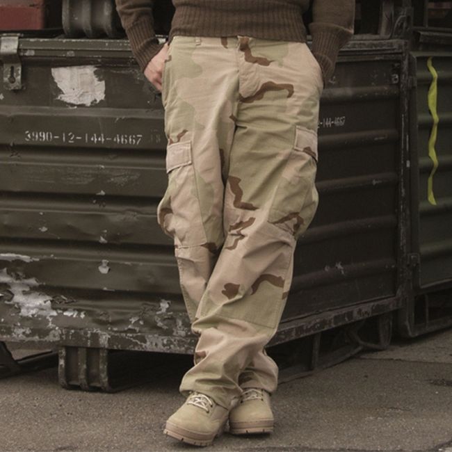 Pantaloni ripstop BDU US - Camo Deserto - Mil-Tec