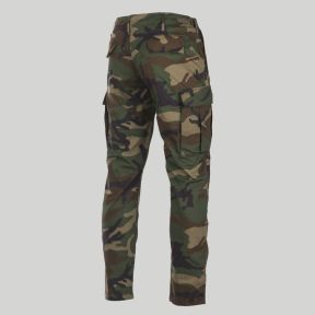 Spodnie ripstop slim BDU US - Woodland - Mil-Tec