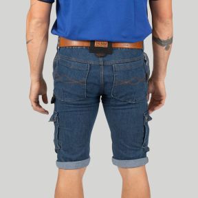 Werkbermuda BOLT - Blauw - Nine Worths