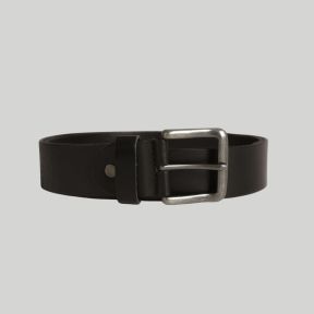 Cinturón de cuero - Negro - Mil-Tec