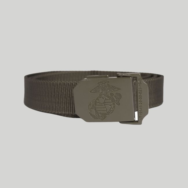 Stoffen USMC-riem 30mm - Olijfgroen - Mil-Tec