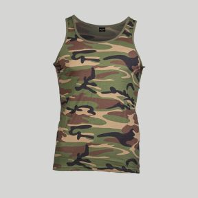 Camisola de alças em algodão - Woodland - Mil-Tec