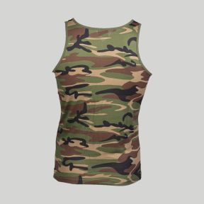 Camiseta de tirantes de algodón - Woodland - Mil-Tec