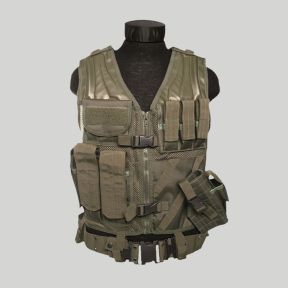 Gilet USMC avec ceinture - Vert Olive - Mil-Tec