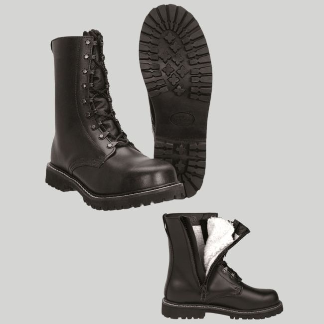 Rangers 1 zip con forro de pelo - Negro - Mil-Tec