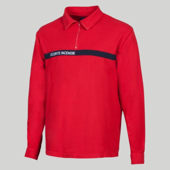 Camisa F1 de manga larga Seguridad contra Incendios - Roja - CityGuard