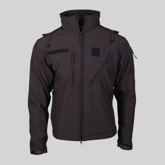 Softshell jas SCU14 - Zwart - Mil-Tec
