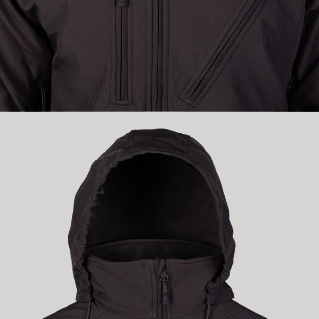 Kurtka softshell SCU14 - Czarny - Mil-Tec