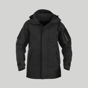 Giacca antipioggia con fodera in pile Gen.II - Nero - Mil-Tec