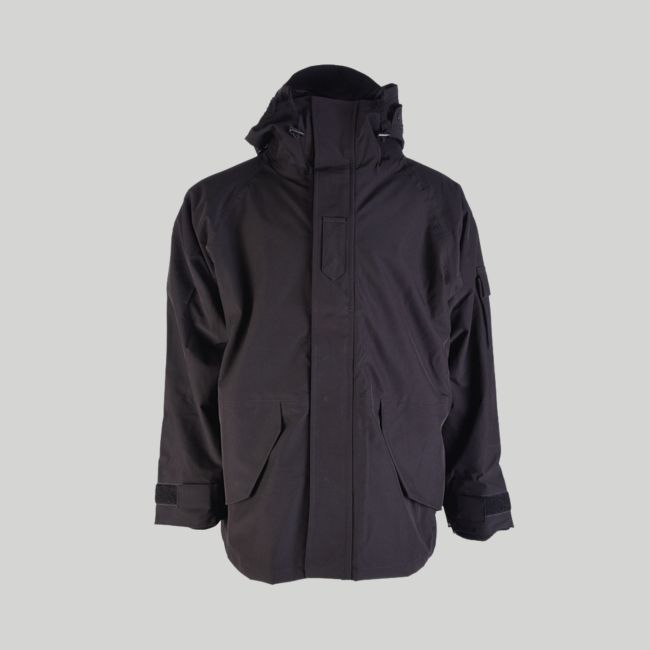 Regenjacke mit Fleecefutter - Schwarz - Mil-Tec