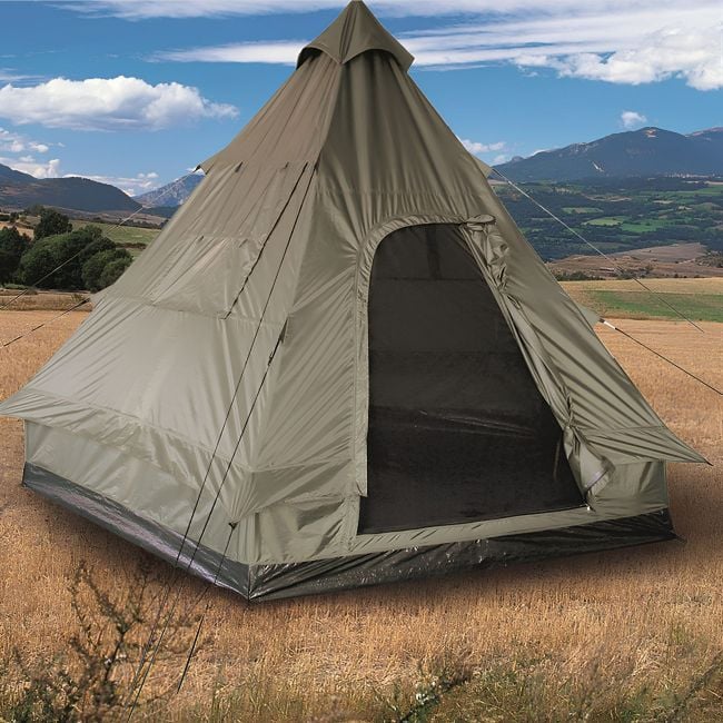 Namiot piramidowy Tipi - Zielony Oliwkowy - Mil-Tec