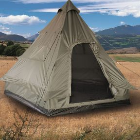 Tienda de campaña pirámide Tipi - Verde Oliva - Mil-Tec