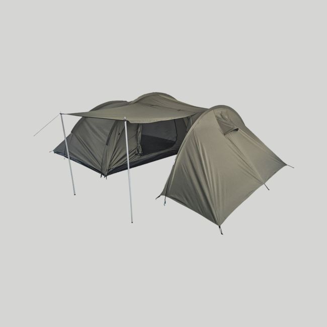 Tenda 4 persone con spazio di stoccaggio - Verde Oliva - Mil-Tec