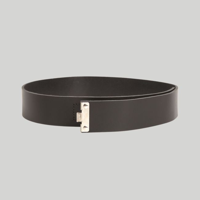 Cinturone RW in cuoio spaccato 45mm - Nero - Mil-Tec