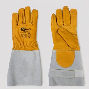 Gants ignifuges en cuir fleur de bovin Sapeurs Pompiers - Jaune - Patrol Equipement