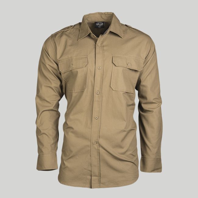 Camisa ripstop - Coyote - Mil-Tec