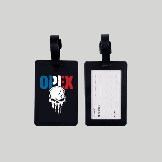 Etiqueta de Bagagem "OPEX BBR" em Rubber 10 x 6,5 cm - Opex