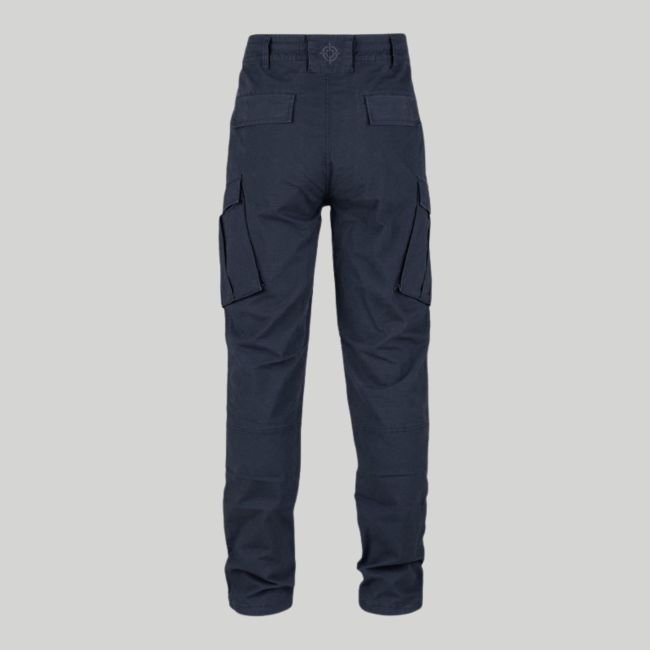 Calças BDU extensíveis em ripstop corte slim - Azul Marinho - Fostex Garments