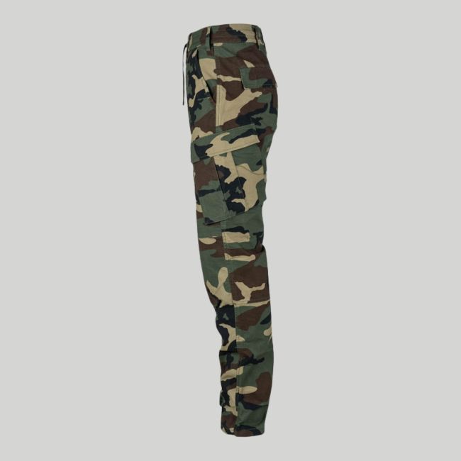 Pantalon BDU extensible en ripstop coupe slim - Woodland - Fostex Garments