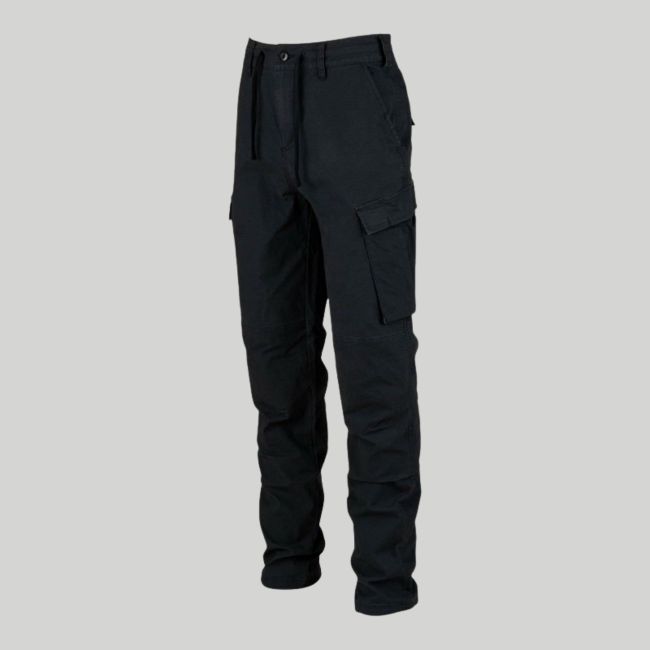 Pantalon BDU extensible en ripstop coupe slim - Noir - Fostex Garments