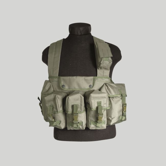 Chest-rig 6 zakken - Olijfgroen - Mil-Tec