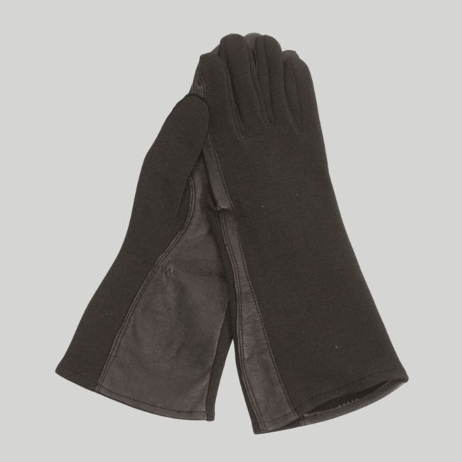 Gants de pilote US résistants au feu - Noir - Mil-Tec