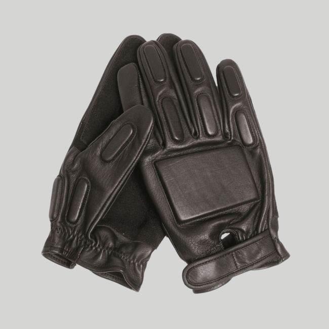 Gants en cuir - Noir - Mil-Tec