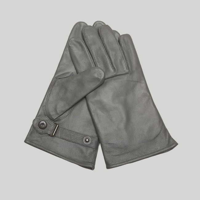 Guantes de cuero de cabra forrado en algodón BW - Gris - Mil-Tec