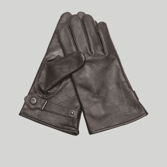 Ziegenlederhandschuhe mit Baumwolle BW-Futter - Schwarz - Mil-Tec
