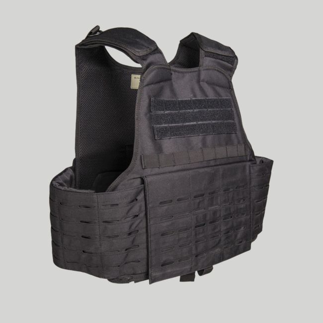 Carrier Laser Cut vest - Zwart - Mil-Tec