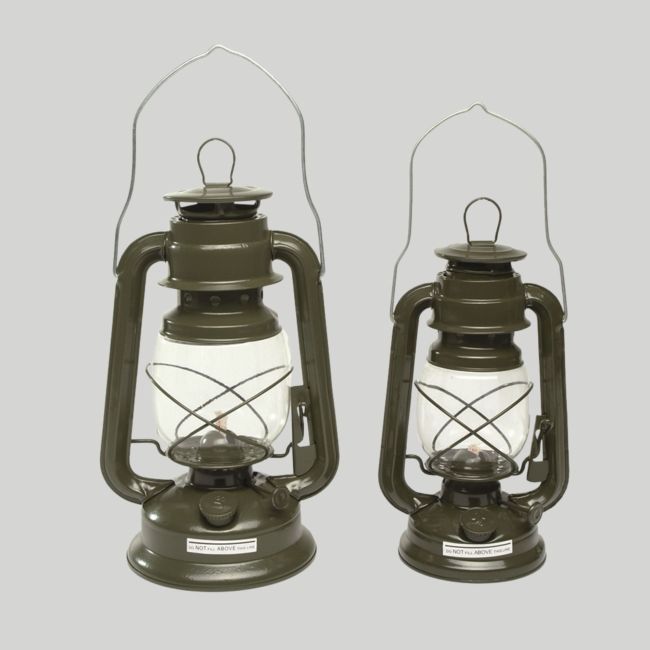 Sturmlampe 23cm aus Zink - Olivgrün - Mil-Tec