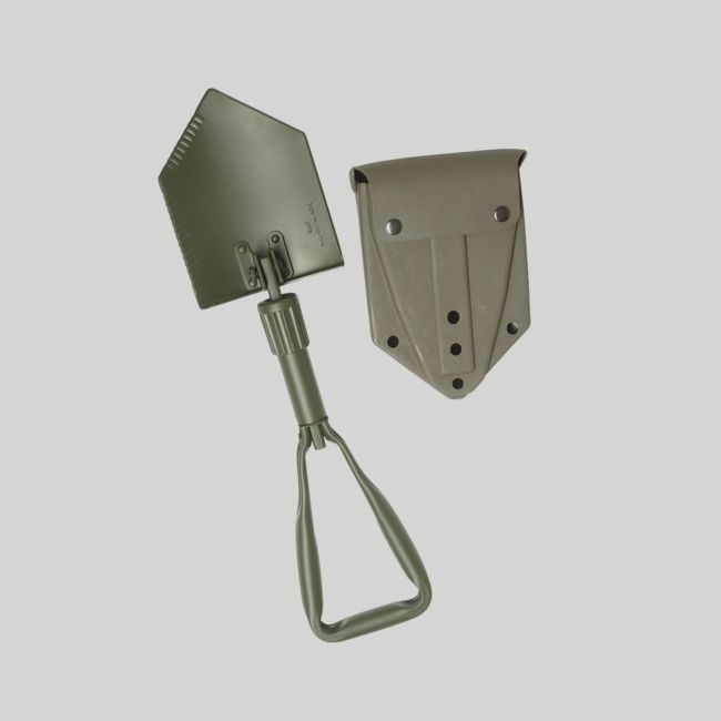 Klappspaten BW Trifold mit Etui - Oliv Grün - Mil-Tec