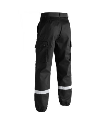 Pantalon F2 bandes rétro-réfléchissantes noir - TOE
