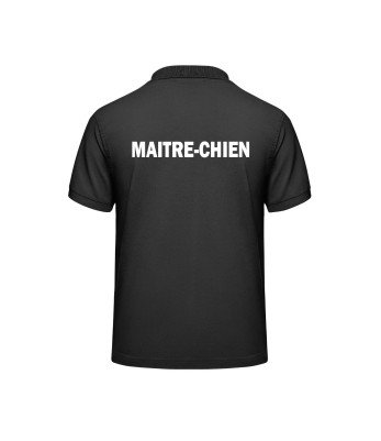 Polo MAITRE-CHIEN noir - Vetsecurite