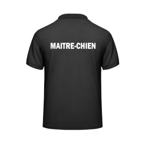 Polo MAITRE-CHIEN noir - Vetsecurite